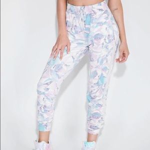NWT iHeartRaves Pastel Princess Mesh Joggers